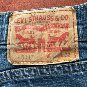 Authentic Levi’s style 511 in size 34 waist and 32 length.